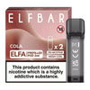 Elf Bar Elfa Pre - Filled Pods - Box of 10 - Elf Bar Elfa Pre - Filled Pods - Box of 10 - Cola - Vapeuksupplier - Direct Vape Wholesale