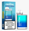 The Crystal CP600 Disposable Vape Puff Mini Pod Box of 10 - The Crystal CP600 Disposable Vape Puff Mini Pod Box of 10 - Mad Blue - Vapeuksupplier - Direct Vape Wholesale