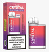 The Crystal CP600 Disposable Vape Puff Mini Pod Box of 10 - The Crystal CP600 Disposable Vape Puff Mini Pod Box of 10 - Blue Cherry Cranberry - Vapeuksupplier - Direct Vape Wholesale